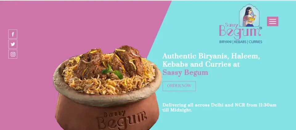 Sassy Begum website hero