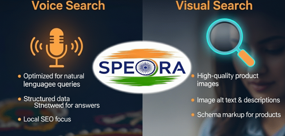 Voice & Visual Search SEO for Indian Brands | SPEORA Strategies